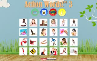 Poster Action Words!™ 3  Flashcards