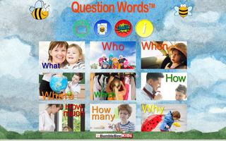 Question Words Flashcards Affiche