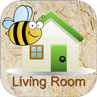 Living Room - Video Flashcards-icoon