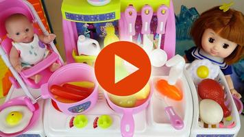 Top Video Baby Dolls And Kitchen Food Cooking Toys capture d'écran 1