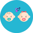 baby gender test prank icon