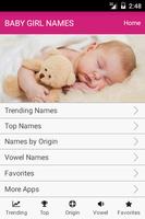 Baby Girl Names Affiche