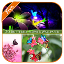 3D Butterfly Flower Wallpaper aplikacja