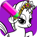 Princess pony coloring book-APK
