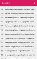 Pinoy Love Quotes capture d'écran 2
