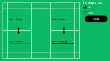 Badminton Score ảnh chụp màn hình 1