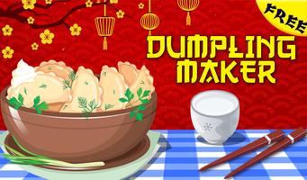 Dumpling Cooking Food Fever Affiche