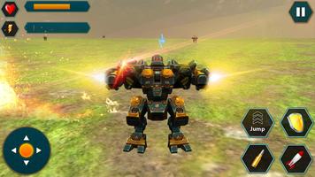 Futurista 3D Robot War Batalla captura de pantalla 1