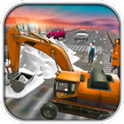 Excavator Snow Plow  Rescue : Bridge Builder 18 ikona