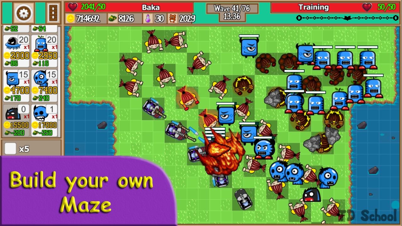 Tower Defense School Strategy Online Td Battles For Android Apk