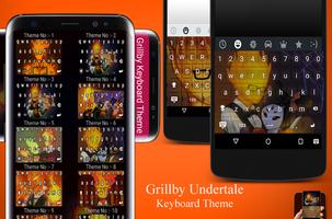 Grillby Keyboard Theme capture d'écran 1