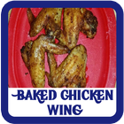 Baked Chicken Wing Recipes icône