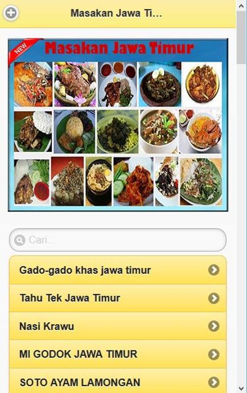 Aneka Resep Masakan Jawa Timur Screenshot Aneka Resep Masakan Jawa Timur Screenshot
