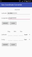 Geo Coordinates Convertor স্ক্রিনশট 1