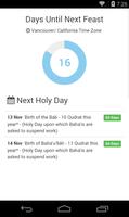 Baha'i Feasts and Holy Days poster