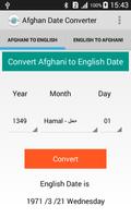 Afghan Date Converter Affiche