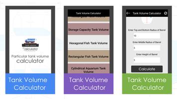 Tank volume calculator Cartaz