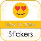 How to draw stickers icône