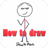 How to draw stickman icône