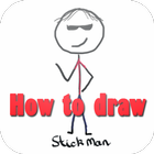 How to draw stickman ikon