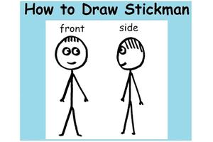 How to draw stickman plakat