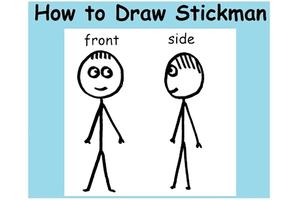How to draw stickman Affiche