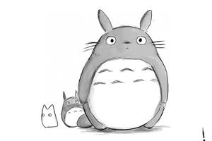 Poster How To Draw Totoro