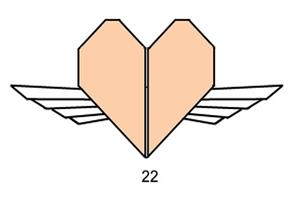 پوستر Origami Hearts