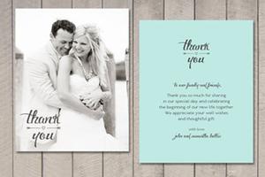 Wedding Thanks Card Affiche