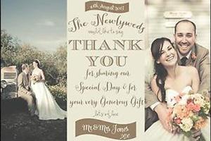 Wedding Thanks Card скриншот 2