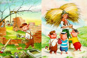Poster Tela The Three Little Pigs