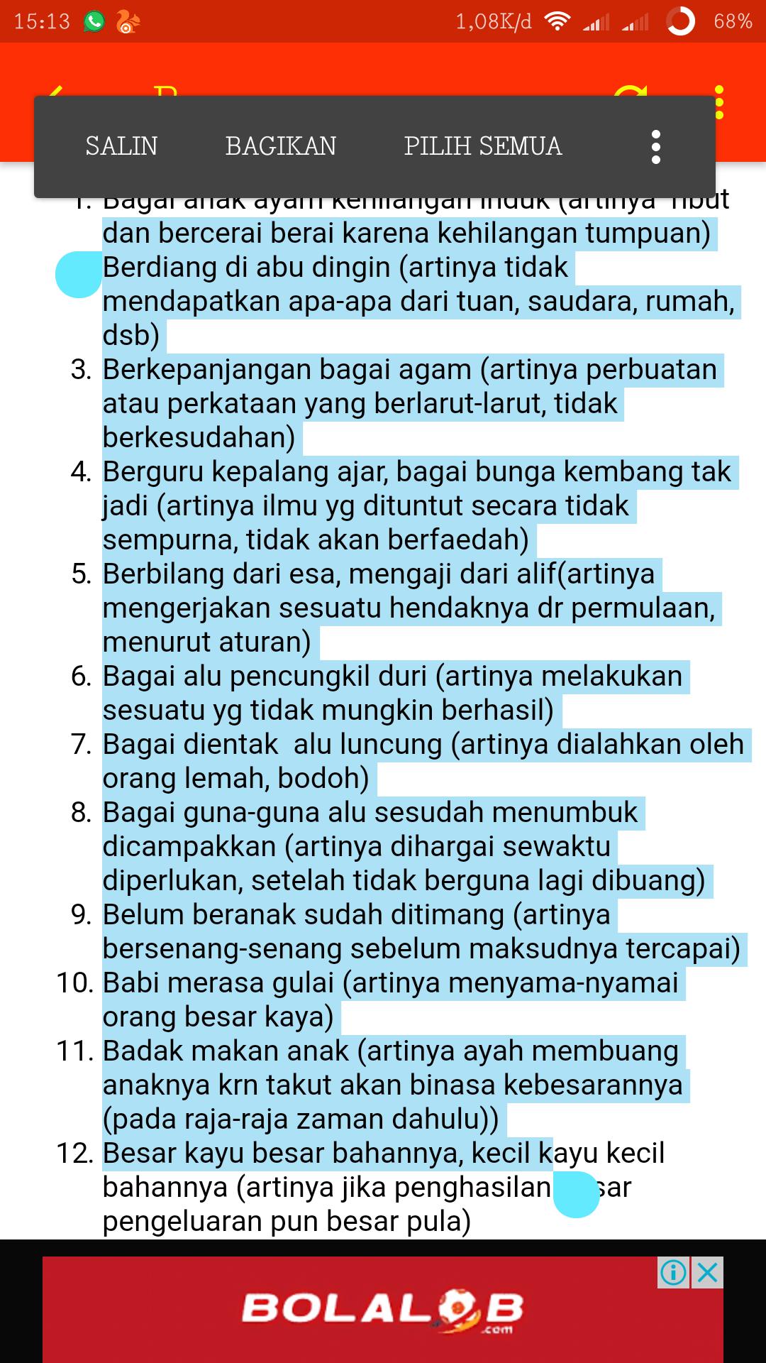 Gratis Download Gambar 100 Peribahasa Indonesia For Android Apk Download Terupdate by Cikimm
