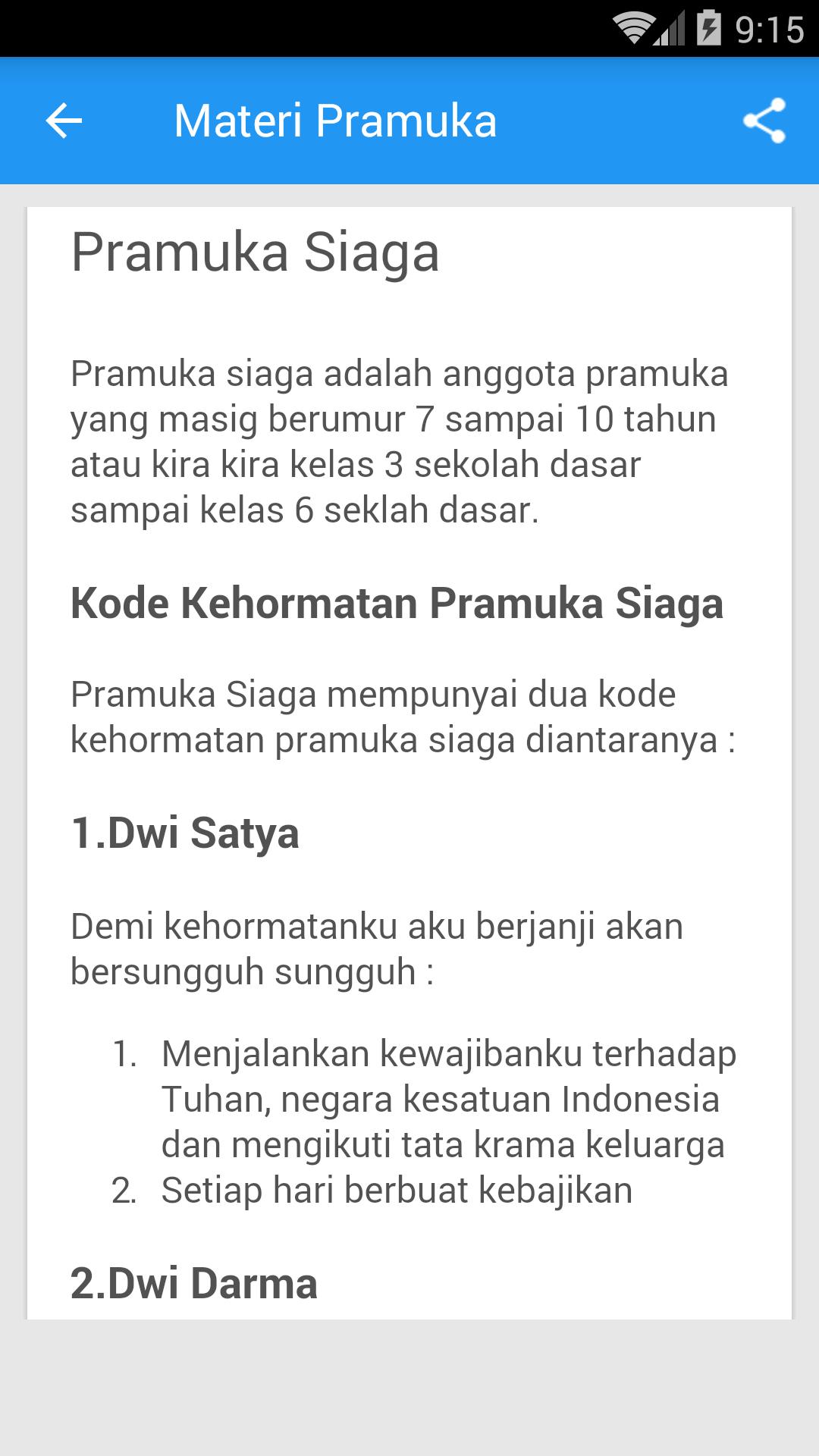 Materi Pramuka Indonesia Screenshot 3