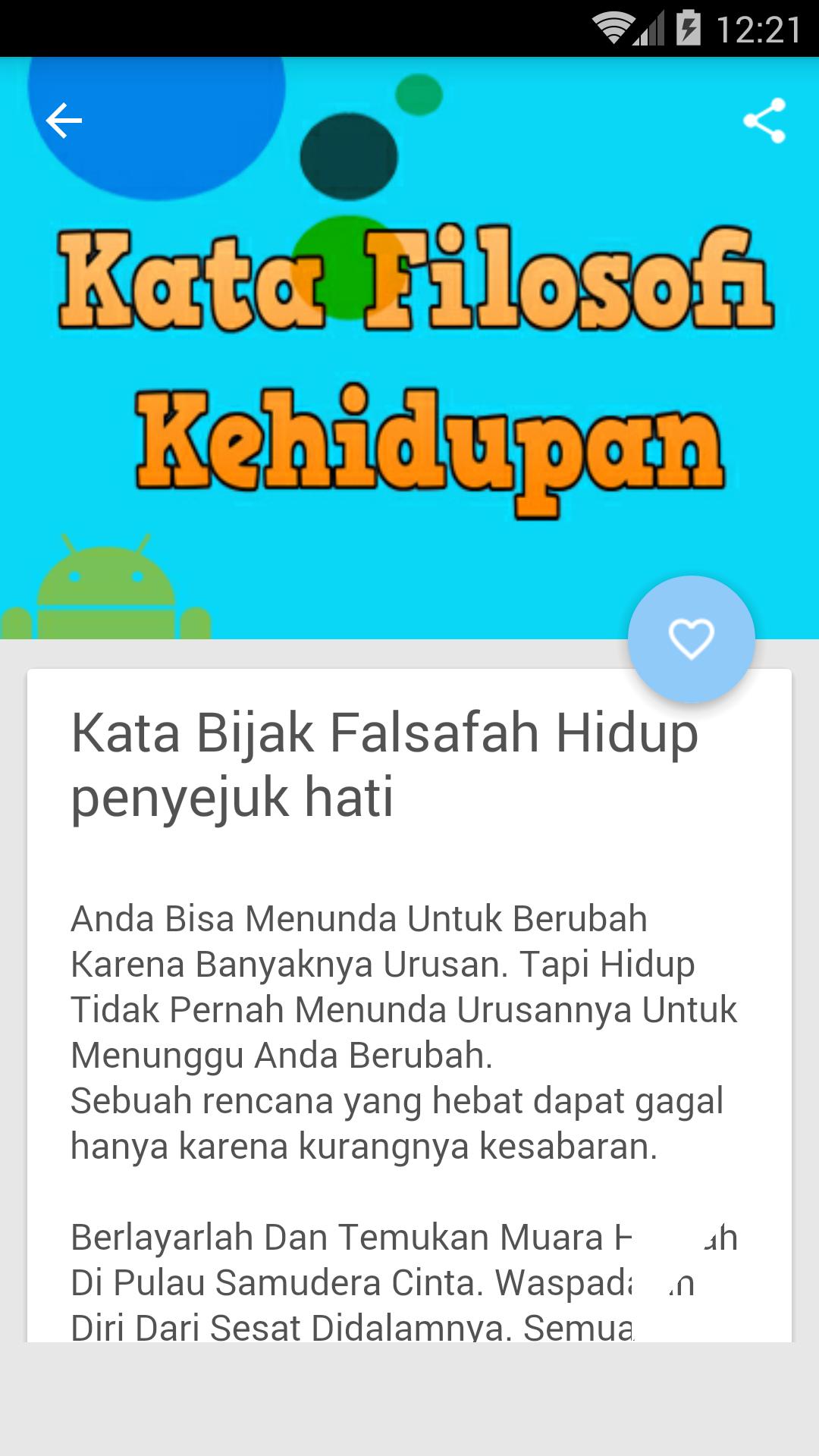 Kata Kata Bijak Filosofi Kehidupan For Android Apk Download