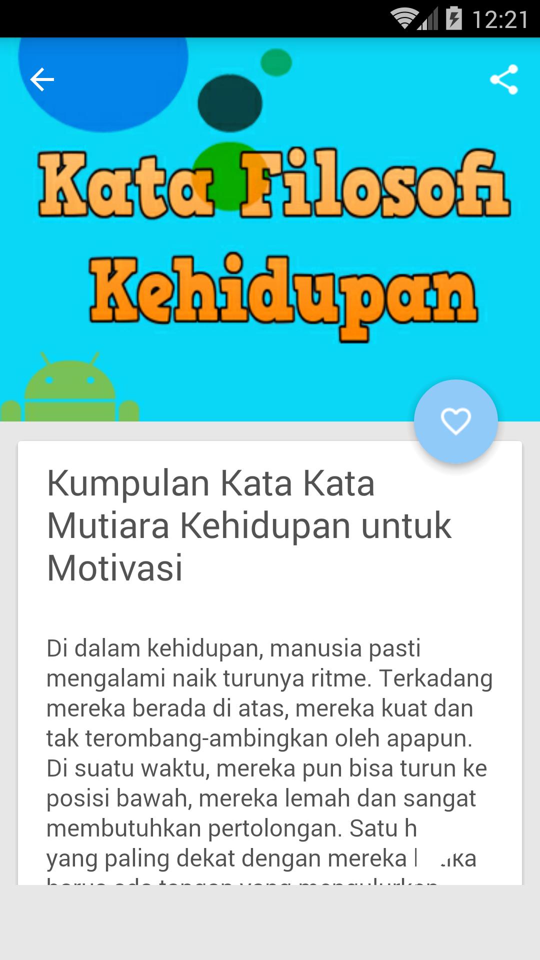 Kata Kata Bijak Filosofi Kehidupan For Android Apk Download