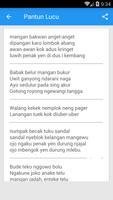 Pantun Lucu Bahasa Jawa capture d'écran 3