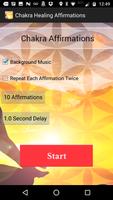 Poster Chakra Healing Affirmations