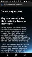 Lucid Dreaming Intro & Benefits capture d'écran 1