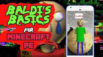 Baldi's Basics in School and Learning Map for MCPE poster