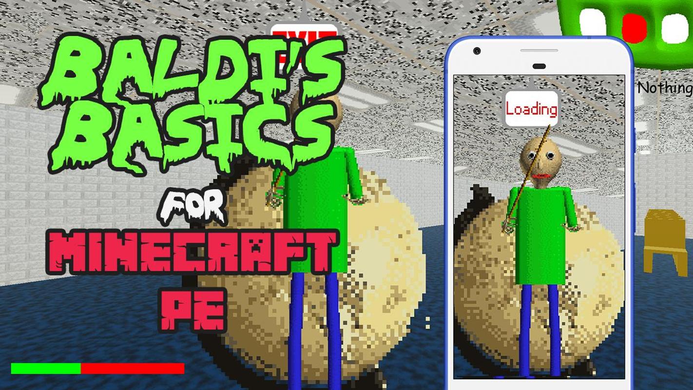 Baldi's Basics in School and Learning Map for MCPE for