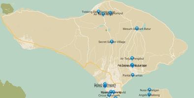 Bali Tourism Map syot layar 3