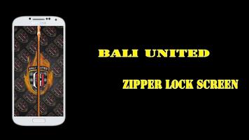 Bali United Zipper Lock Screen Affiche
