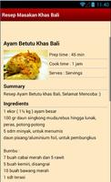 برنامه‌نما Resep Masakan Khas Bali عکس از صفحه