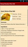 2 Schermata Resep Masakan Khas Bali