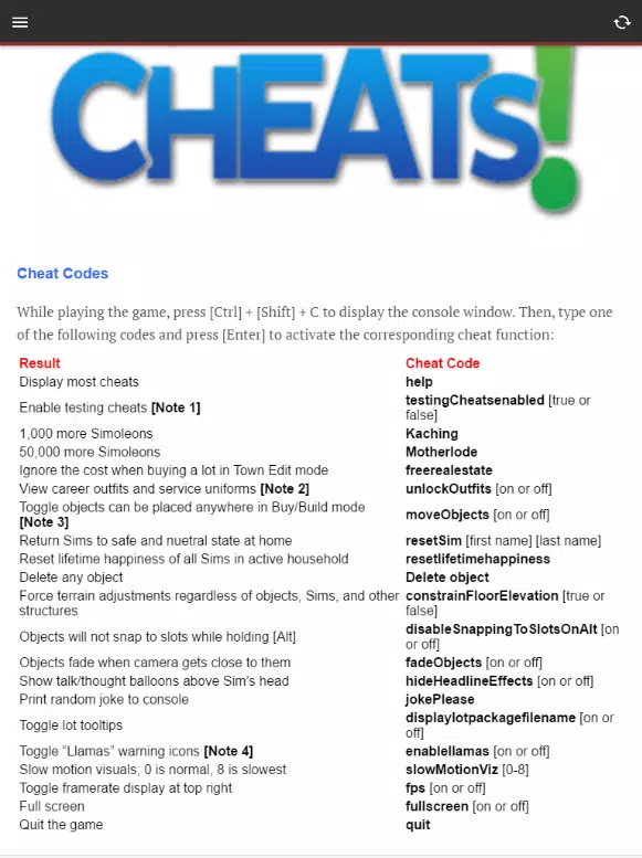 The Complete List Of The Sims 3 Cheats - Xfire