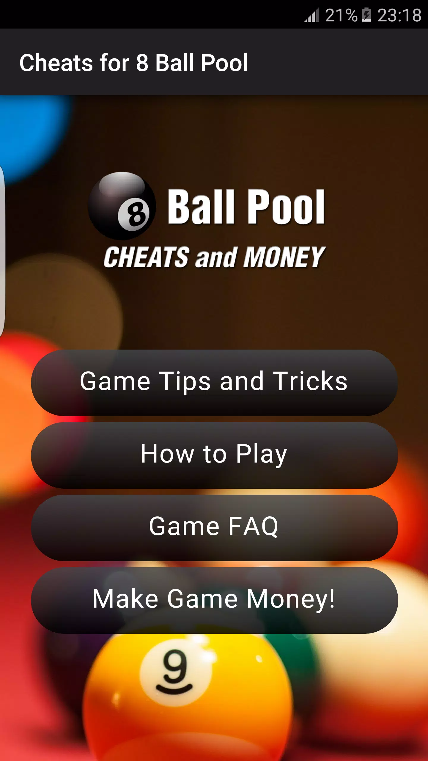 Cheats for 8 Ball Pool APK