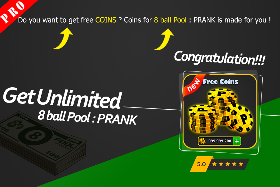 Unlimited Coins for 8 ball pool : Prank for Android - APK ... - 