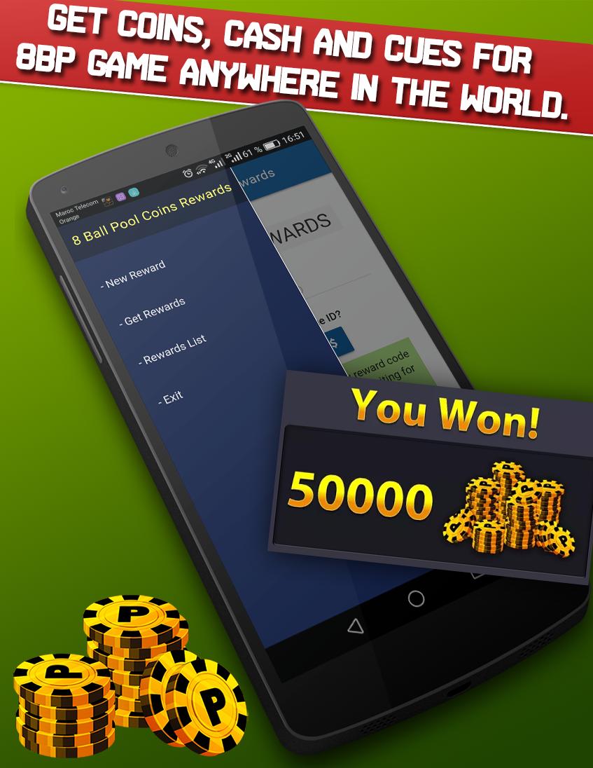 8Ball Pool instant Rewards: unlimited coins & cash for ... - 