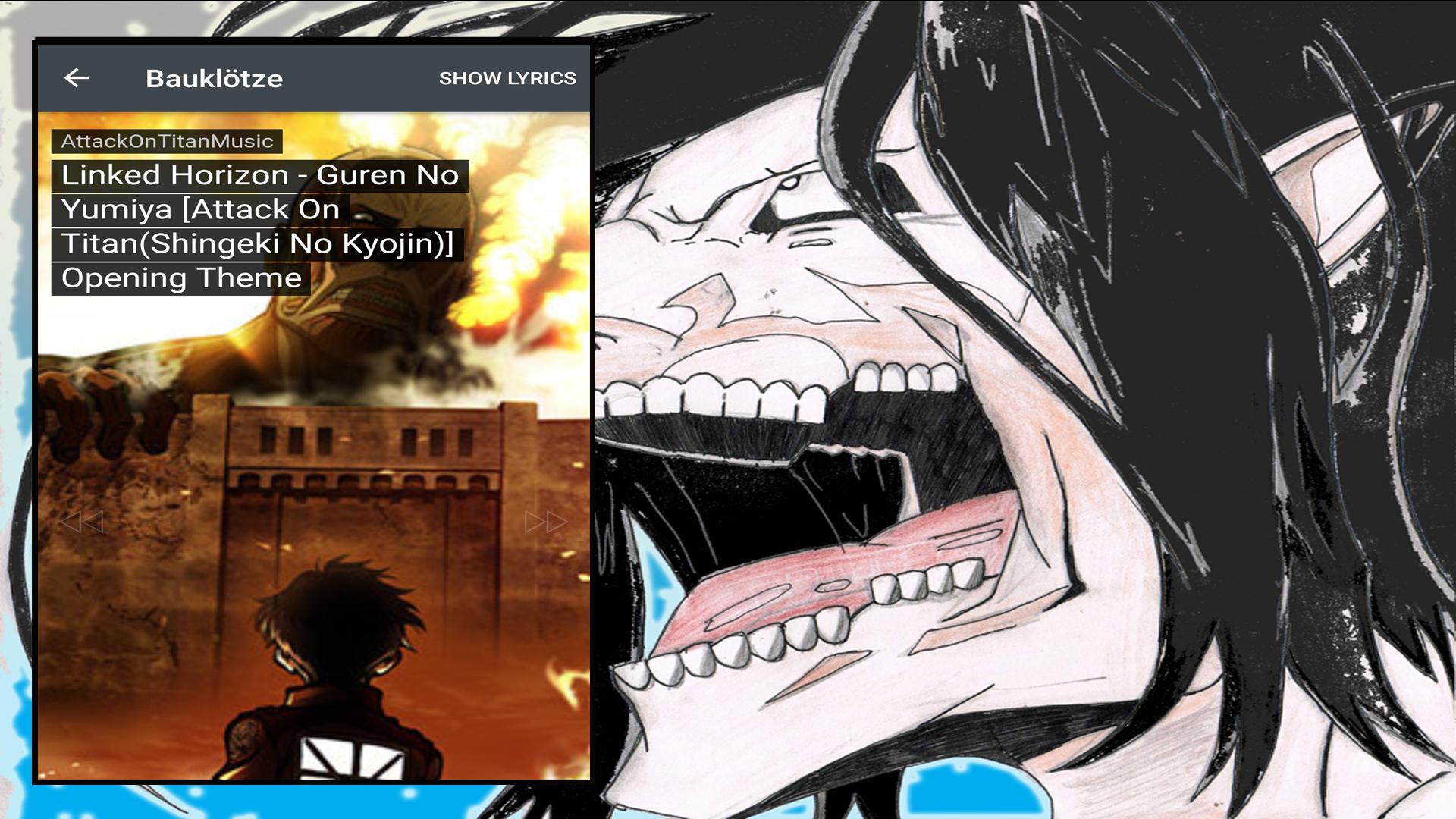 Shingeki no Kyojin Songs & Lyrics APK voor Android Download