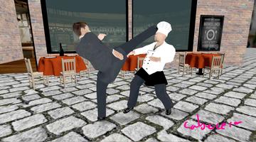 Poster Restaurant Fight. Chef Fighter